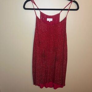 MLV Sparkling Red Sequin Dress